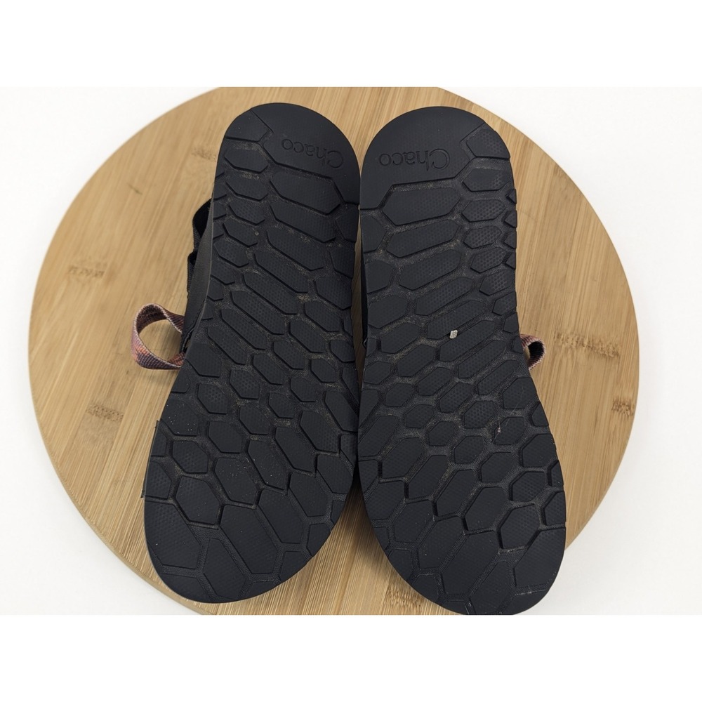 Chaco Lowdown Sport Sandals Womans 7 Black Red Aztec Southwestern Flats Outdoor - Picture 9 of 10